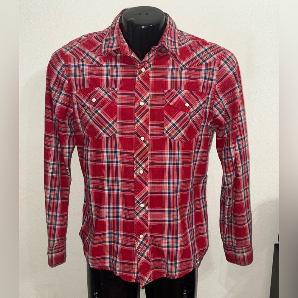 Roebuck & Co. Red Plaid Men's Shirt